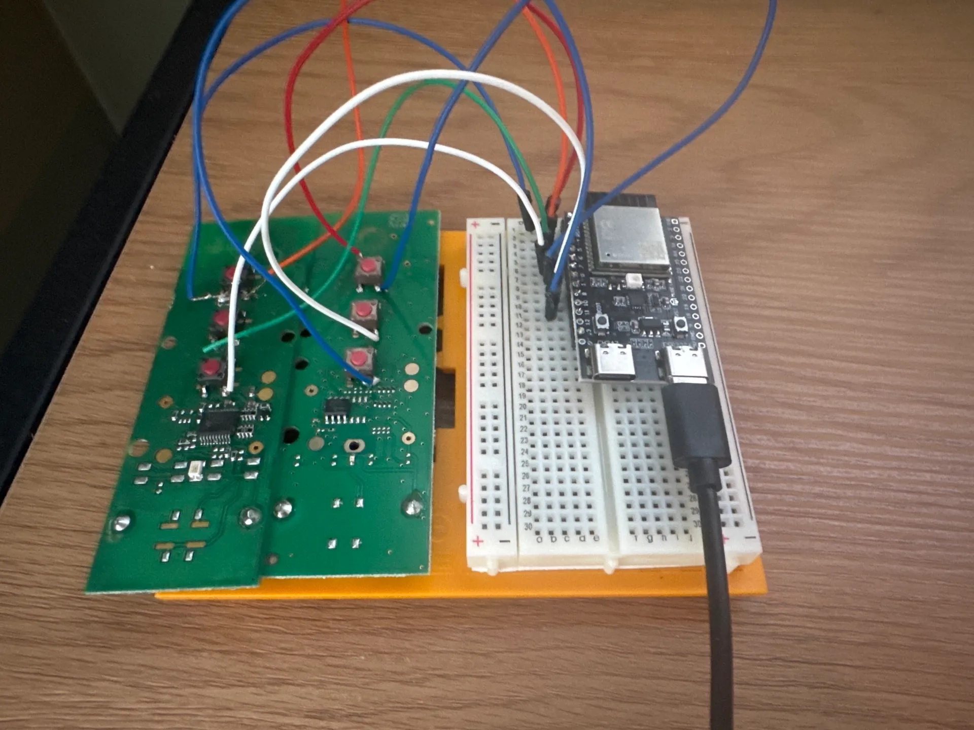 All the wireing and setup is done for both controllers